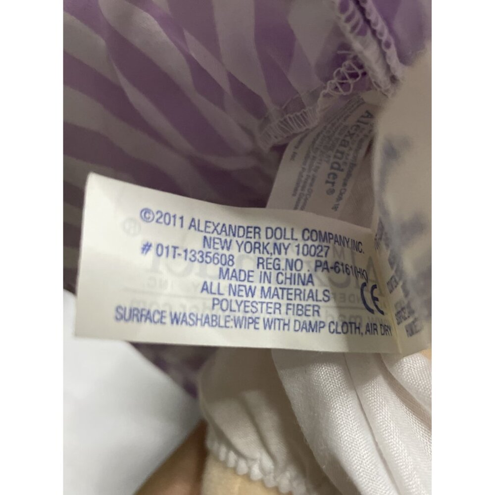 Madame Alexander 2011 Fancy Nancy Fabulous Shopper 18” Plush Toy Rag Doll NWT - Picture 11 of 11